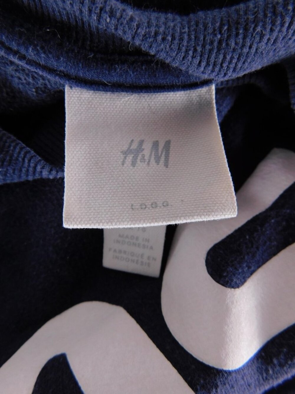H&M Sweatshirt Mens XL Blue NASA Space Logo USA Flag Fleece Crew Neck Pullover - Picture 6 of 10
